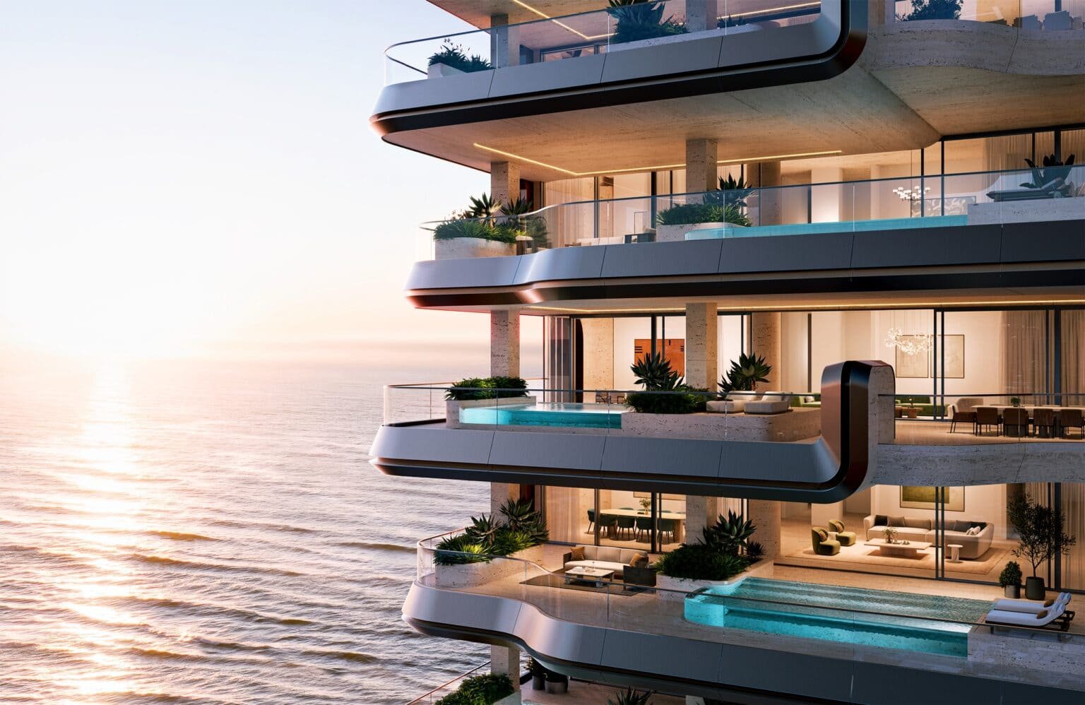 The Alba Residences Sunset Facade